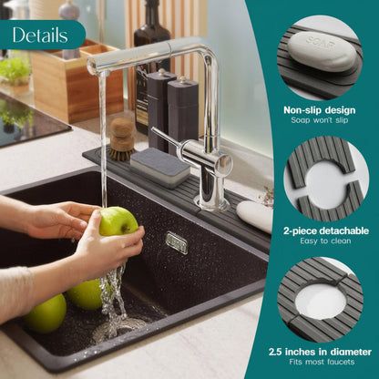 Sink Mat Diatomite Stone Faucet Drying Tray