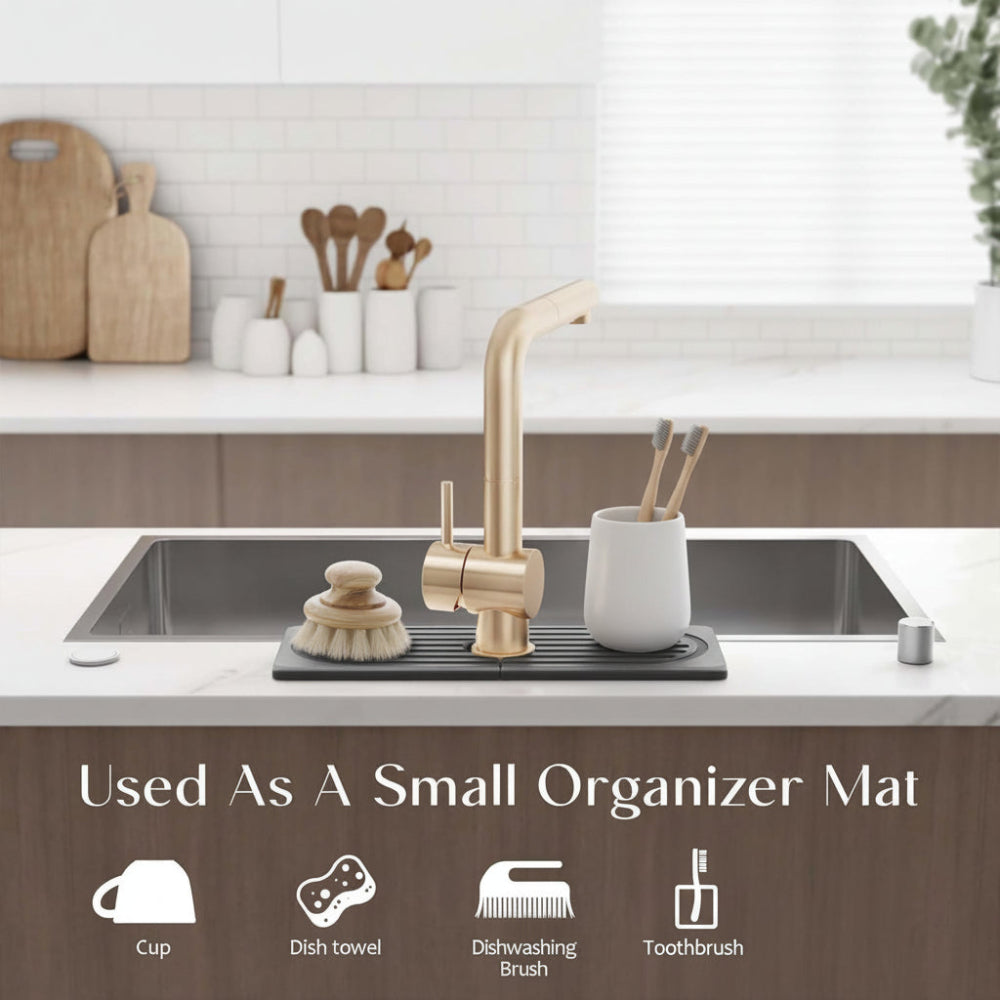 Sink Mat Diatomite Stone Faucet Drying Tray