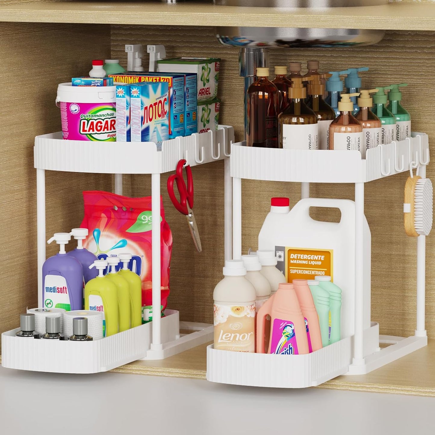 Under Sink Organizer Set 2 Pack Multi