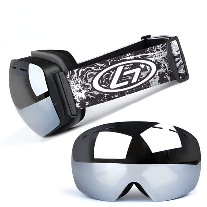 Ski Goggles Frameless Interchangeable Lens
