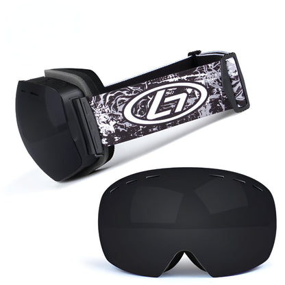 Ski Goggles Frameless Interchangeable Lens