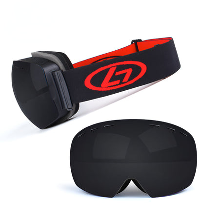 Ski Goggles Frameless Interchangeable Lens