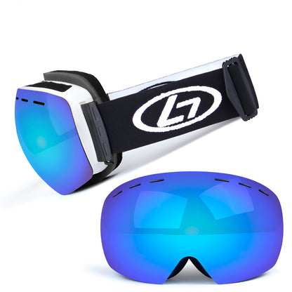 Ski Goggles Frameless Interchangeable Lens
