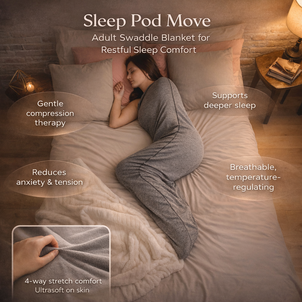 Sleep Pod Swaddle Blanket Adults Breathable