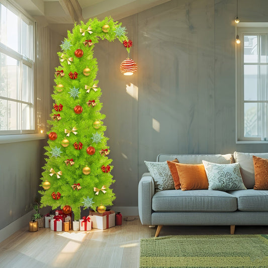 Christmas Tree Slim Artificial Floor Decor