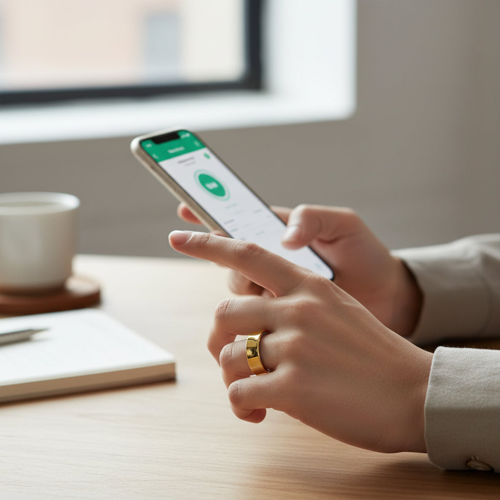 Smart Ring Fitness Tracker Health Monitor