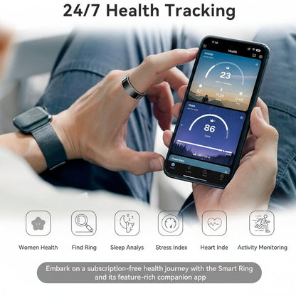 Smart Ring Fitness Tracker Health Monitor