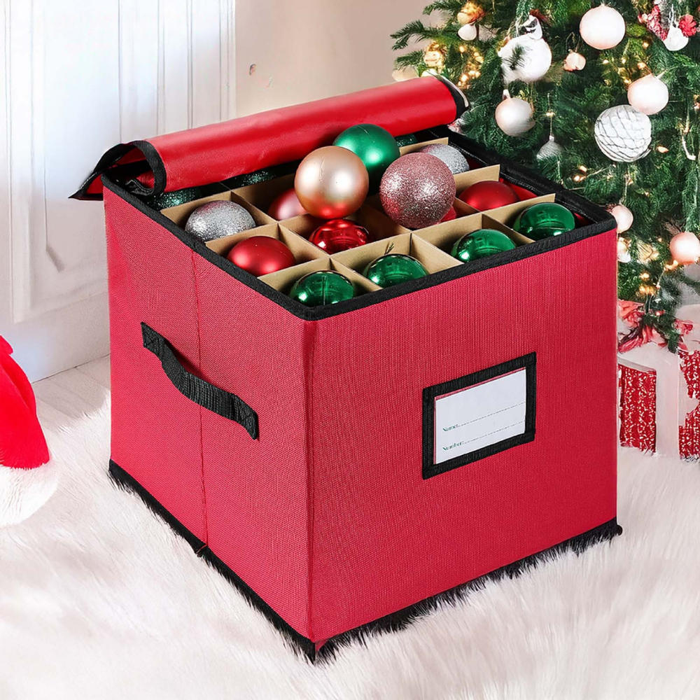 Storage Box Ornament Organizer 3 Trays 600D