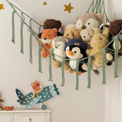 Hanging Toy Storage Hammock Macrame