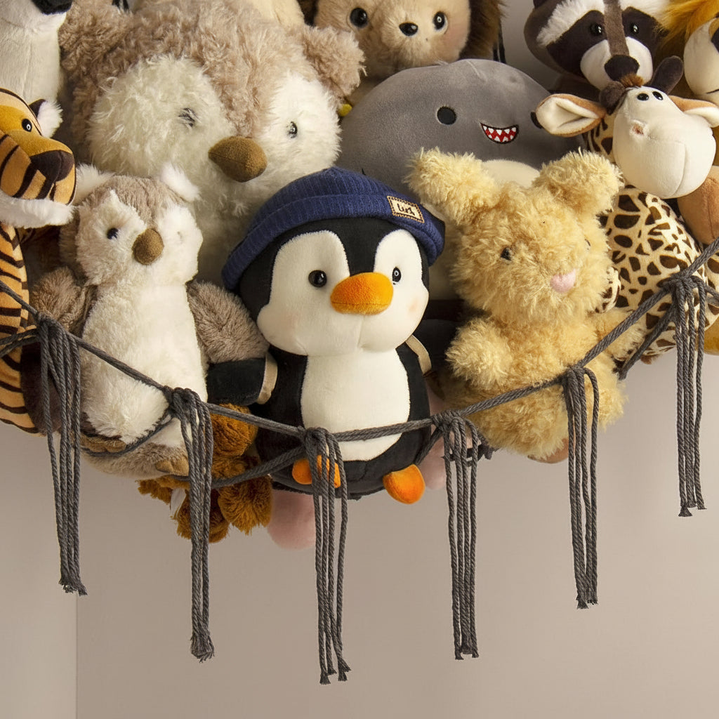 Hanging Toy Storage Hammock Macrame