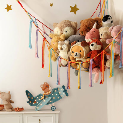 Hanging Toy Storage Hammock Macrame