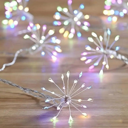 String Lights Starburst Copper Wire LED