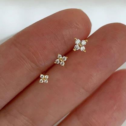 Earrings Mothers Day Gift Gold Flower Stud