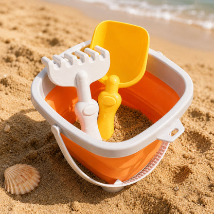 Summer Beach Toys Foldable Sand Bucket Kids