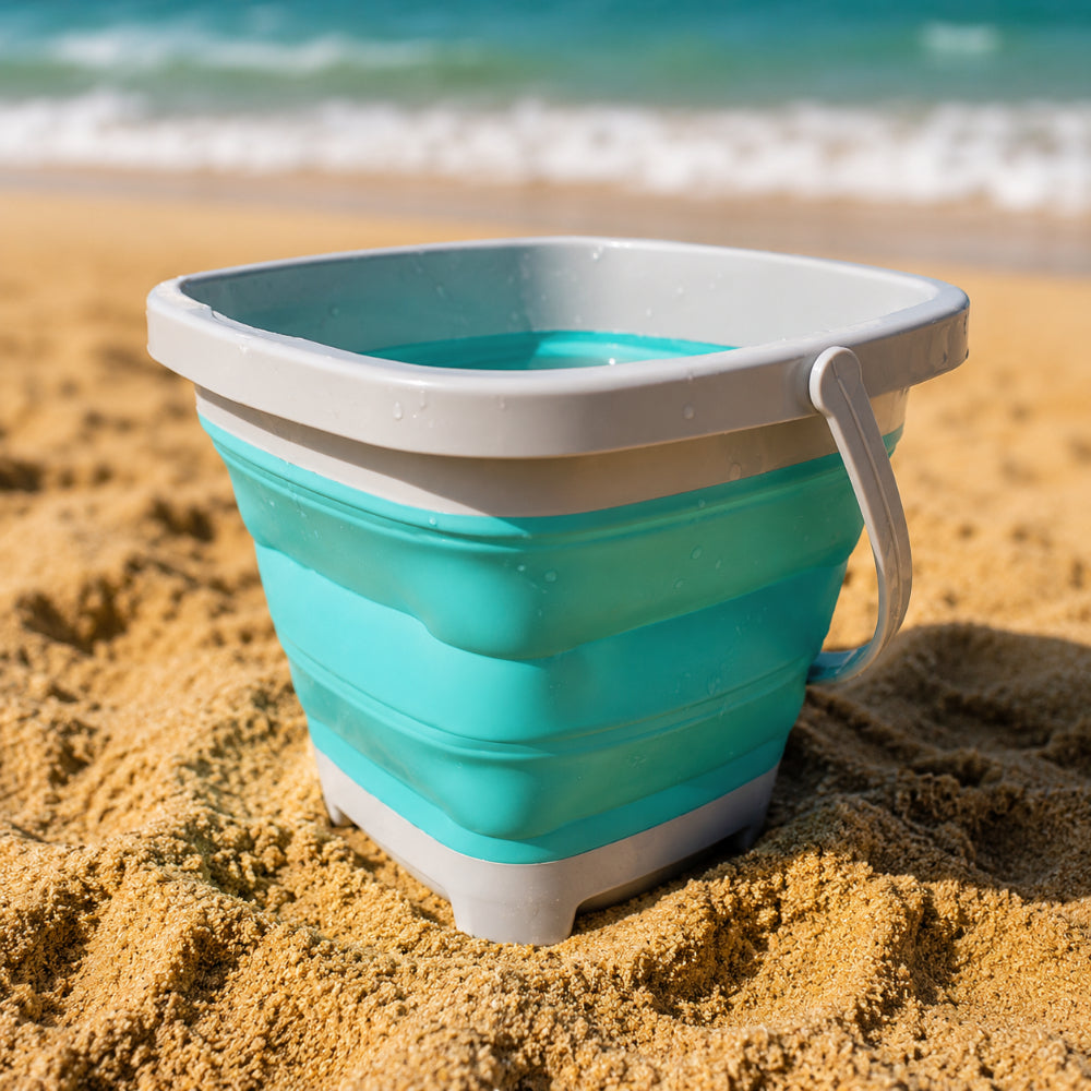 Summer Beach Toys Foldable Sand Bucket Kids
