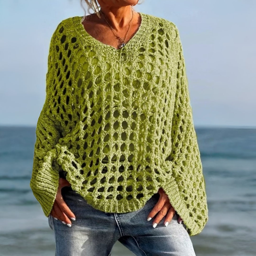 Women's Cover Up Crochet Sweater Loose Fit