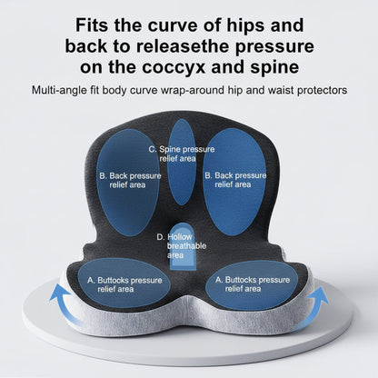 Seat Cushion Back Support Memory Foam Chair