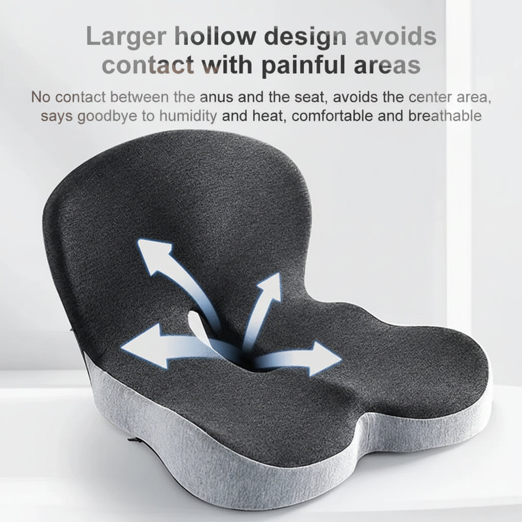 Seat Cushion Back Support Memory Foam Chair