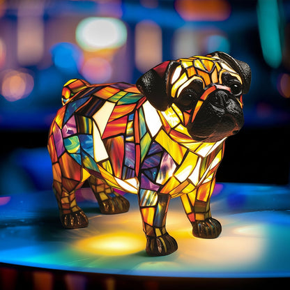 Table Lamp Decorative Resin Dog Figurine