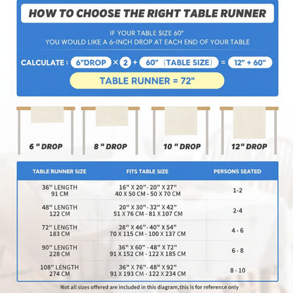 Table Runner Modern Design Dining Table