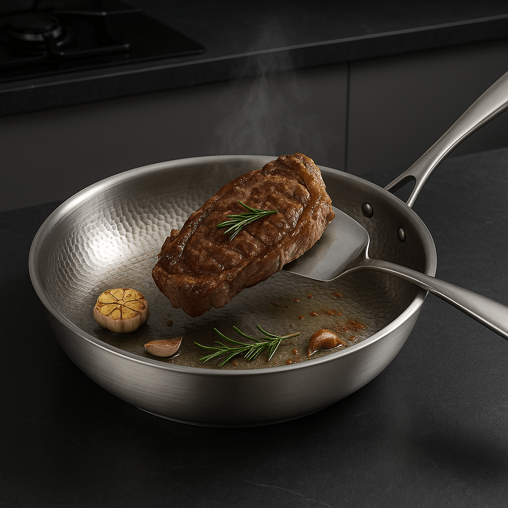 Frying Pan Stainless Steel Titanium Non