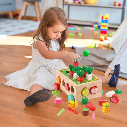 Wooden Montessori Toy Set Educational Farm