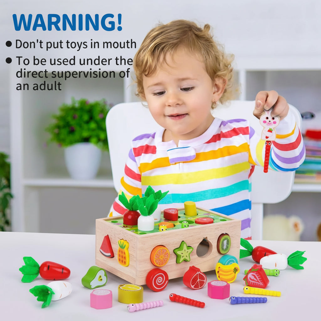 Wooden Montessori Toy Set Educational Farm