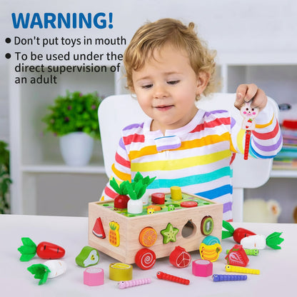 Wooden Montessori Toy Set Educational Farm