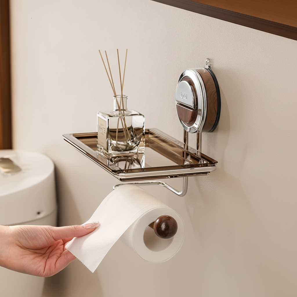 Toilet Paper Holder Self Adhesive Stainless