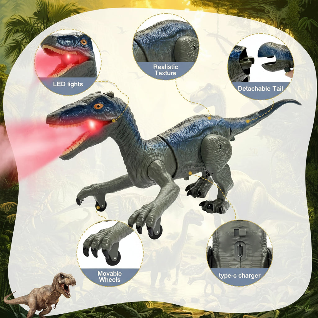 Dinosaur Toy Remote Control Velociraptor