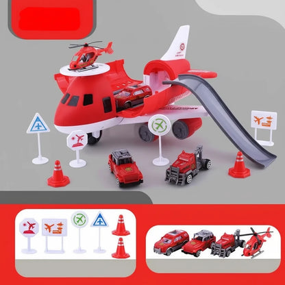 Toy Playset Airplane Vehicle Transport Kids