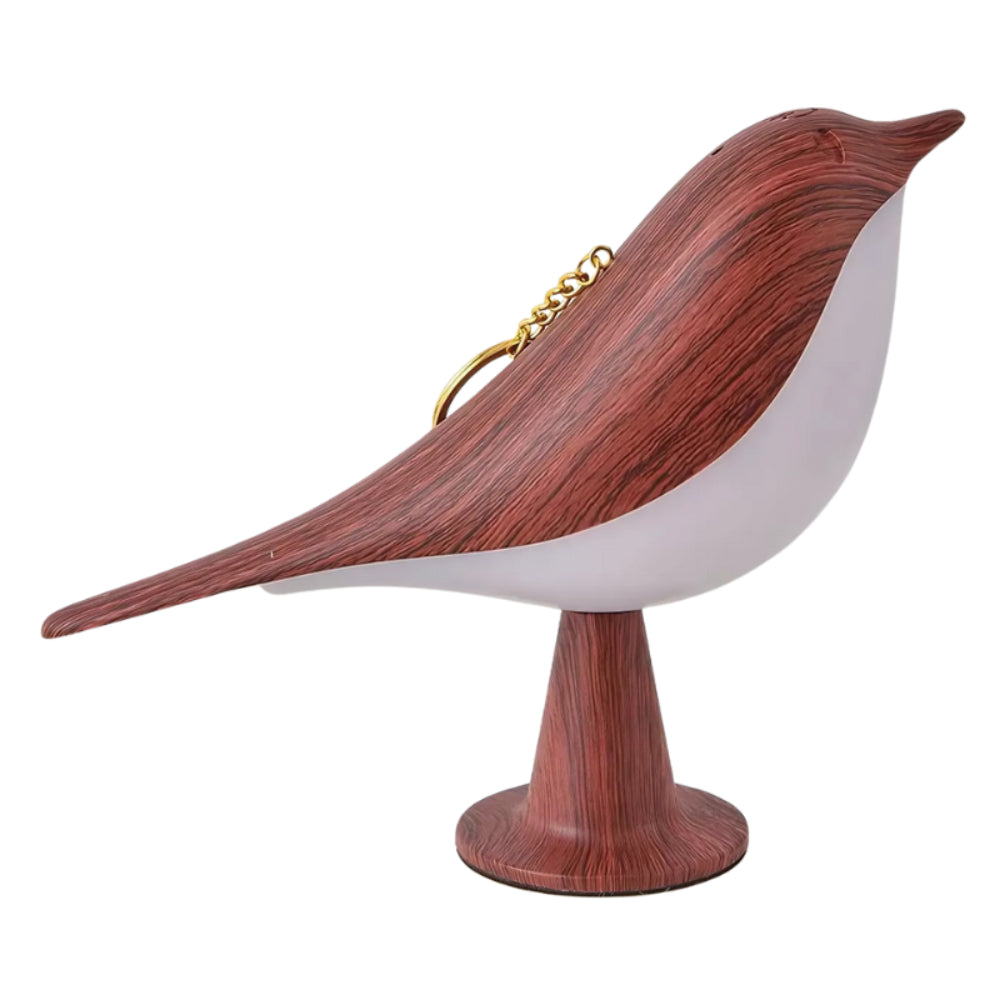 Table Lamp Bird Shape Wood Rechargeable