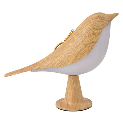 Table Lamp Bird Shape Wood Rechargeable