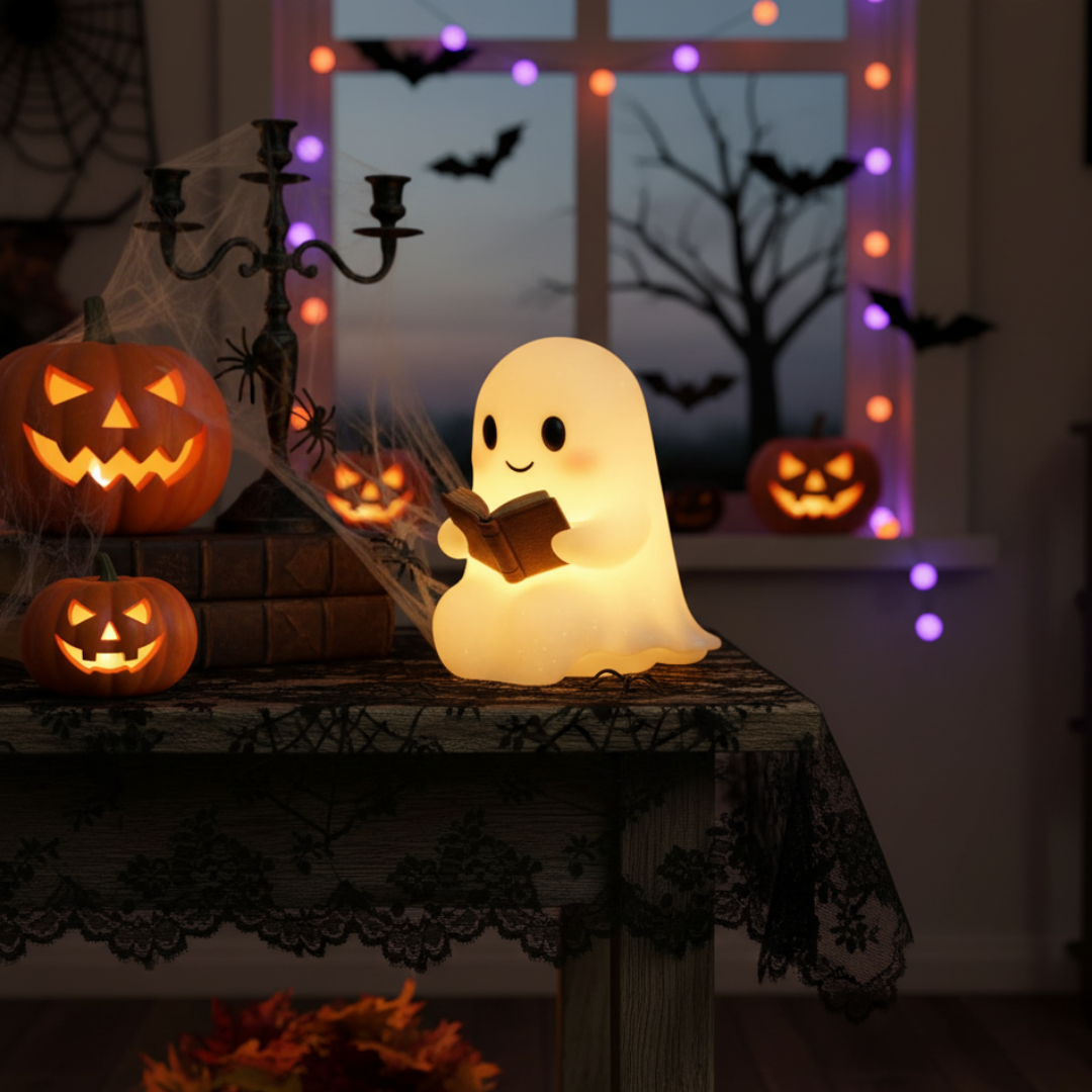 Table Lamp Ghost Night Light Warm LED