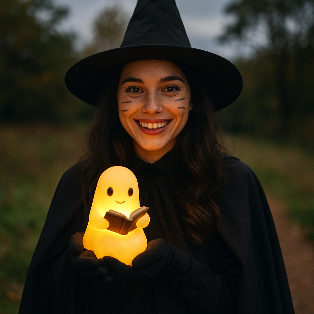 Table Lamp Ghost Night Light Warm LED
