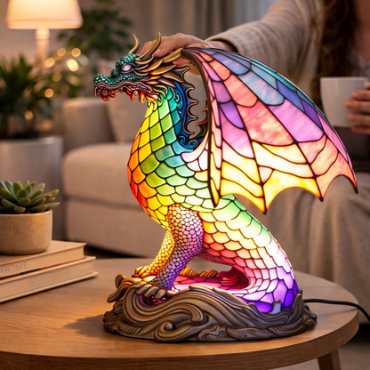 Table Lamp Animal LED Accent Light Stained