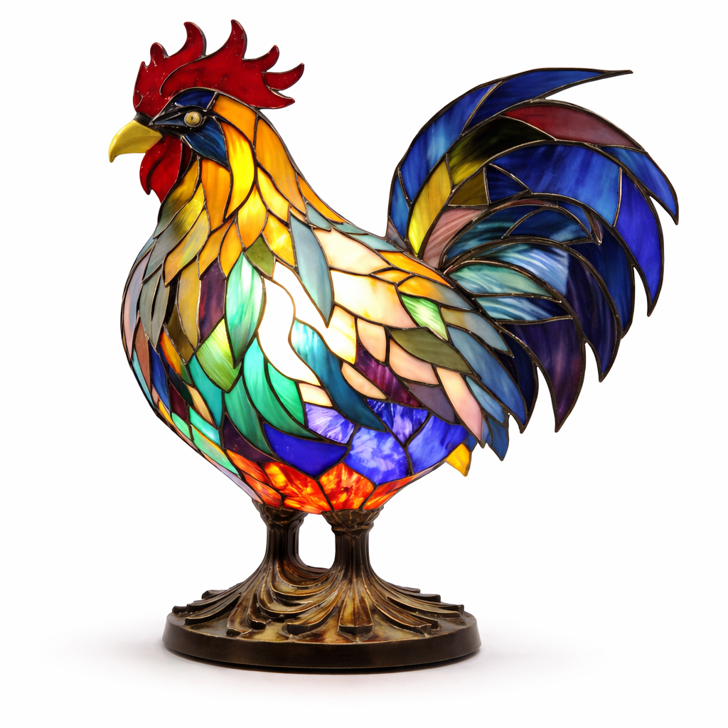 Table Lamp Animal LED Accent Light Stained