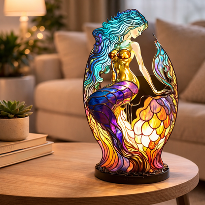Table Lamp Animal LED Accent Light Stained