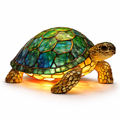 Table Lamp Animal LED Accent Light Stained