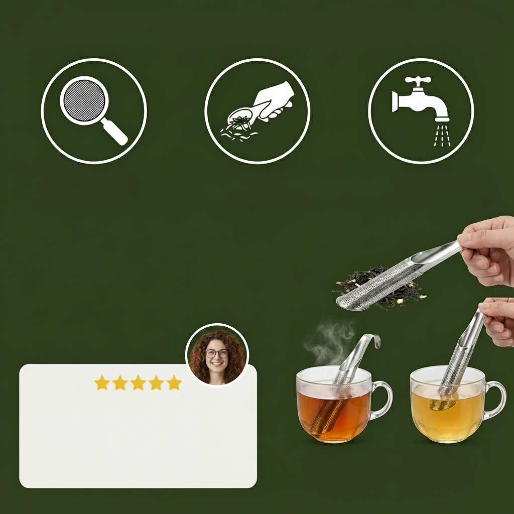 Compact Stainless Steel Tea Infuser Loose
