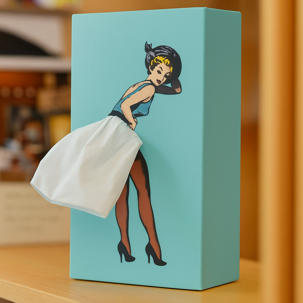 Home Decor Tissue Box Holder Figure Style