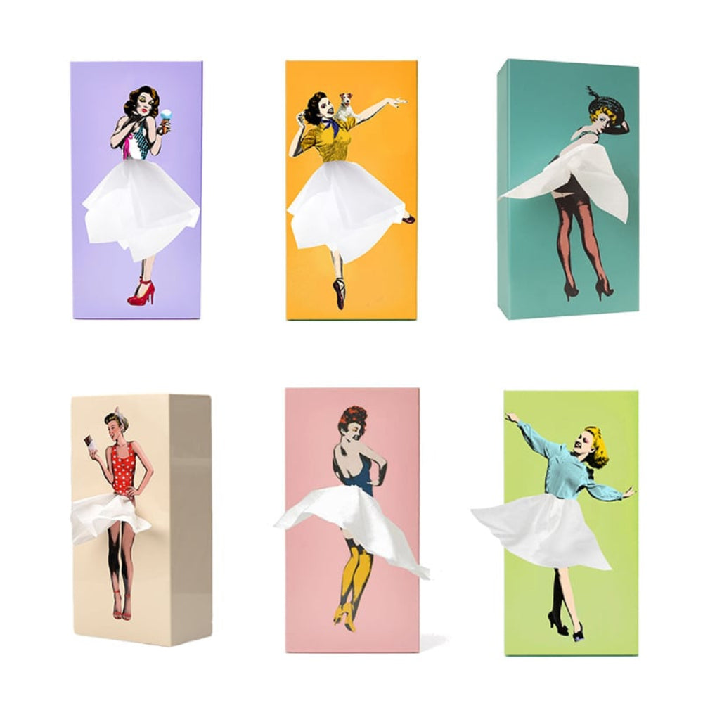 Home Decor Tissue Box Holder Figure Style