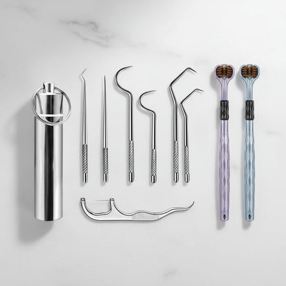 Toothpick Set Reusable Metal Toothpicks