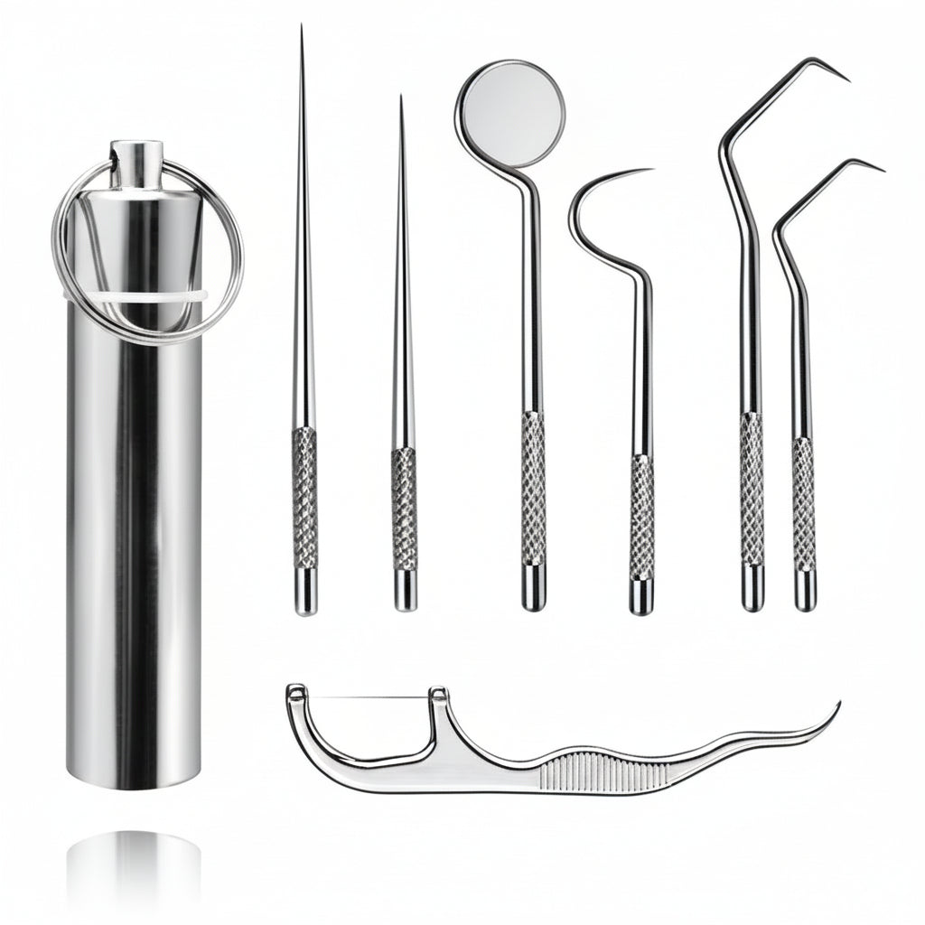 Toothpick Set Reusable Metal Toothpicks