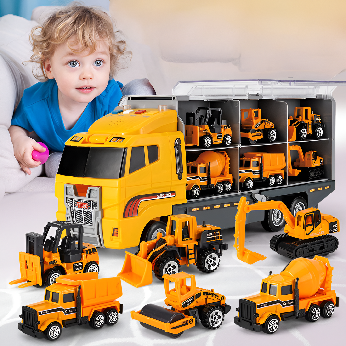 Toy Construction Vehicle Set Alloy Mini