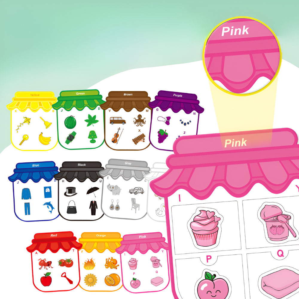 Toy Magnetic Sticker Color Sorting Board