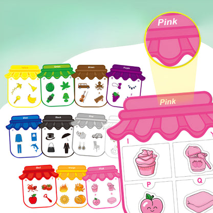 Toy Magnetic Sticker Color Sorting Board