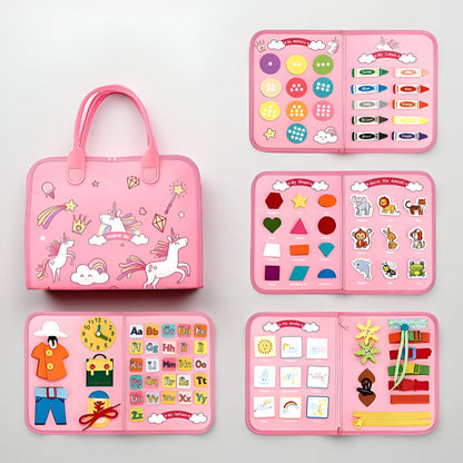 Toy Sensory Montessori Activity Board Travel