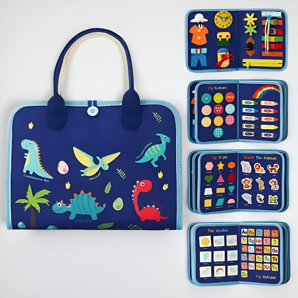 Toy Sensory Montessori Activity Board Travel