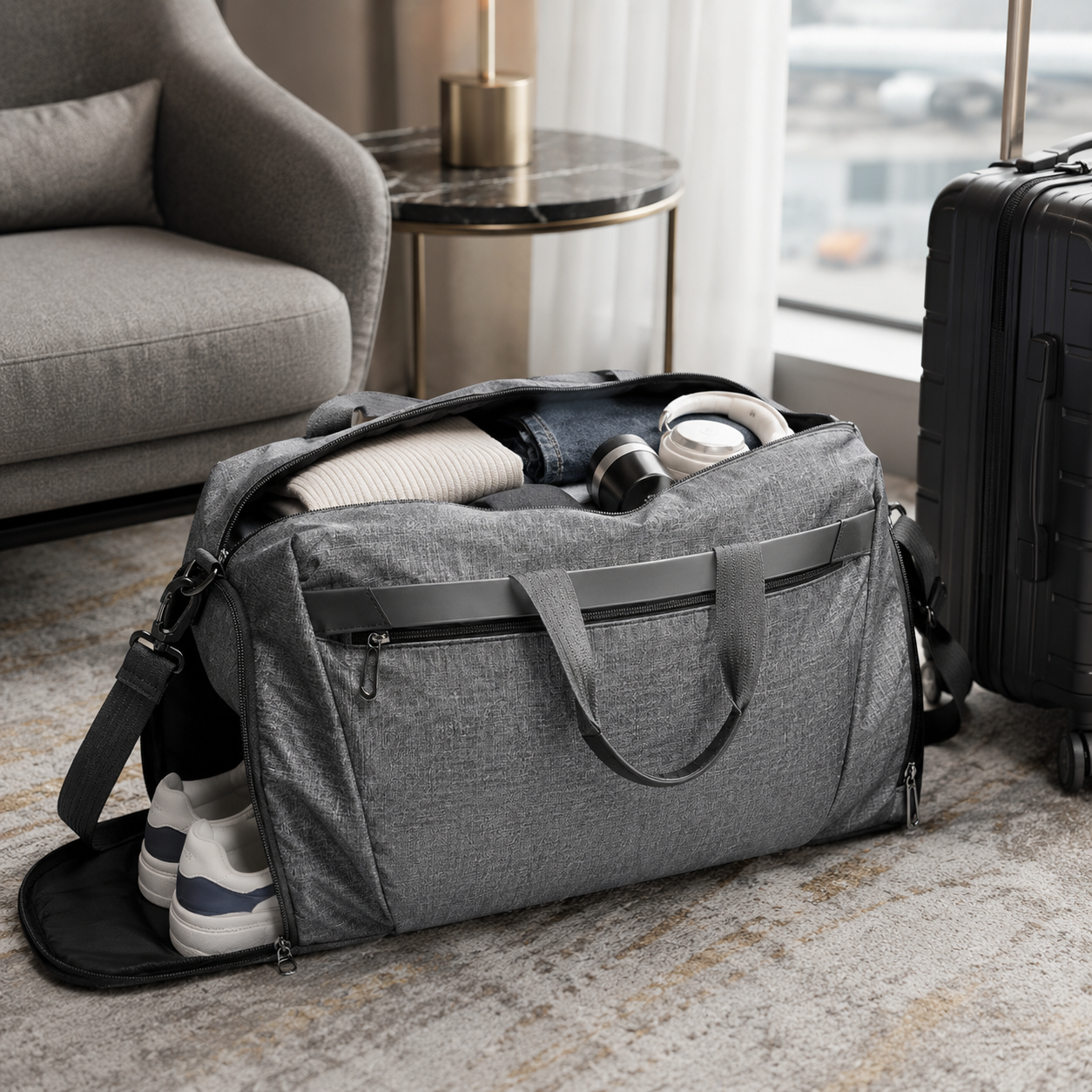 Travel Duffel Bag Waterproof Gym Sport Shoe